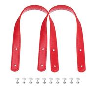 sourcing map 2 asas de piel sintética de 35 cm, para coser en el hombro, correa para bolso de mano, correa de repuesto para hacer carteras, color rojo