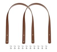 sourcing map 2 asas de piel sintética de 60 cm, para coser en el hombro, correa para bolso de mano, correa de repuesto para hacer carteras, color marrón