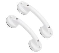 sourcing map 2 barras de agarre para bañeras y duchas, barras de agarre antideslizantes de succión de 8.3 pulgadas, sin taladrar, manijas extraíbles de espejo para puerta y ventana, para seguridad de