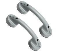 sourcing map 2 barras de agarre para bañeras y duchas, barras de agarre antideslizantes de succión de 8.3 pulgadas, sin taladrar, manijas extraíbles de espejo para puerta y ventana, para seguridad de