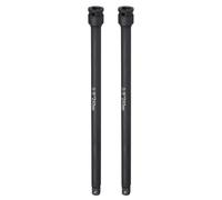 sourcing map 2 barras de extensión de enchufe de impacto de 3/8 pulgadas de accionamiento cuadrado de 10 pulgadas de largo CR-V de acero de extensión de varilla de extensión adaptador de llave de