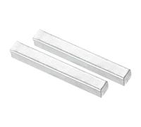 sourcing map 2 barras de husillo de puerta de 60 mm de largo, cuadradas, de hierro, piezas de repuesto para la mayoría de los tipos de pomos de puerta, color plateado