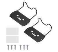 sourcing map 2 barras de retención de colchón, 5.5 x 5.1 x 2 pulgadas, tapón deslizante antideslizante de metal más grueso para evitar deslizamientos con tornillos y cintas para marco de cama de