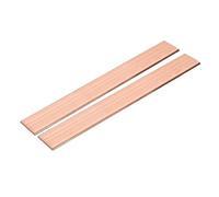 sourcing map 2 barras planas de cobre, 0.04 x 1-3/16 x 9 pulgadas, placa de cobre sólido C110 para manualidades, reparaciones, electricidad (1 mm x 30 mm x 230 mm)
