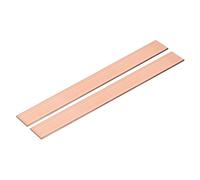 sourcing map 2 barras planas de cobre, 1/16 x 0.6 x 9 pulgadas, placa de cobre sólido C110 para manualidades, reparaciones, electricidad (1.5 mm x 15 mm x 230 mm)