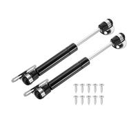 sourcing map 2 bisagras de soporte de tapa, puntales de gas 120N de 6 pulgadas de cierre suave, bisagras plegables de sujeción, soporte de elevación, reducción lenta, amortiguador neumático de tapa