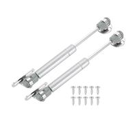 sourcing map 2 bisagras de soporte de tapa, puntales de gas 50N de 6 pulgadas, cierre suave, bisagras plegables para elevación, reducción lenta, amortiguador de tapa neumática para armario, color