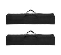 sourcing map 2 bolsas de repuesto para silla de camping de 110 x 20 cm, plegable, bolsa de almacenamiento de tela Oxford con correa de asa para viajes al aire libre, camping, deportes, color negro