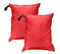 sourcing map 2 bolsas de viaje impermeables de 16 x 20 pulgadas, con dos bolsillos con cremallera, bolsa de gimnasio para playa, piscina, traje de baño y ropa húmeda, color rojo