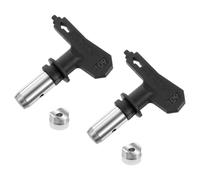 sourcing map 2 boquillas de pulverización reversibles para pulverizador sin aire, 109 boquillas de pintura para el hogar, jardín, construcción, vallas, color negro