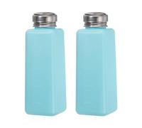 sourcing map 2 botellas dispensadoras de alcohol de 500 ml para dispensar líquidos, color azul