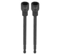 sourcing map 2 brocas de destornillador de tuerca de 13 mm, vástago hexagonal de 150 mm, llaves magnéticas extra largas de 6 puntos, ajuste de pernos de acero al cromo vanadio de cambio rápido para