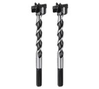 sourcing map 2 brocas Forstner de 22 mm de diámetro, 125 mm de largo, YG8/C1 de carburo de tungsteno torcido para madera, brocas Forstner para perforación de carpintería