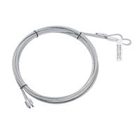 sourcing map 2 cables de 2,6 m para puerta de garaje, 3 mm de diámetro, cable de resorte de torsión, acero galvanizado