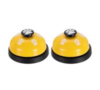 sourcing map 2 campanas de llamada de escritorio, timbre de servicio de recepción de 2.8 pulgadas, timbre de mostrador para oficina, hotel, aula, cena, restaurante, entrenamiento de mascotas, color