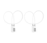 sourcing map 2 candados de viaje para equipaje, cerradura de combinación de cable de 3 dígitos, cuerpo de 30 mm de ancho con cable de 50 cm de largo para maleta, armarios, vallas pequeñas, gimnasio