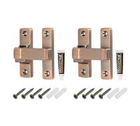 sourcing map 2 cierres de puerta de posicionamiento de 90/180 grados, tapa de aleación de zinc con asa, perno de bloqueo resistente para armario de granero, valla de madera, garaje, jardín, valla