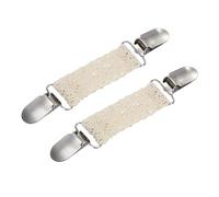 sourcing map 2 clips de cincha de vestido, clips de suéter, chal, cárdigan, cuello, bufanda, tensor de vestido, clip de cincha para la espalda para ropa de mujer, color beige