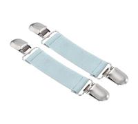 sourcing map 2 clips elásticos para sombreros, manoplas de viaje, clips de cincha para la espalda para mujer, chal, cárdigan, suéter, bufanda, color azul