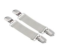 sourcing map 2 clips elásticos para sombreros, manoplas de viaje, clips de cincha trasera para mujer, chal, cárdigan, suéter, bufanda, color gris