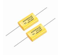 sourcing map 2 condensadores divisores de alta frecuencia de 4.7uF, altavoz de audio de 286 V, condensadores de película MKP de polipropileno sin polaridad