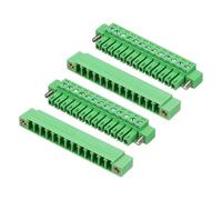 sourcing map 2 conectores de bloque de terminales de tornillo de 13 pines de 3,81 mm, componente electrónico enchufable, 300 V 8 A con conector de urdimbre para montaje en placa de circuito de panel