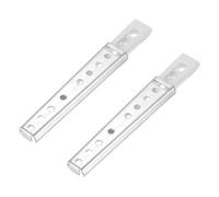 sourcing map 2 conectores de sofá seccionales, conectores de muebles, piezas de cama, soporte de conector de sofá entrelazado para evitar que los sofás de los muebles se deslicen (152 mm, plateado)