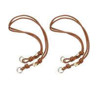 sourcing map 2 correas de cuero para monedero, 34.65 pulgadas, correa ajustable de piel sintética para bolsa de repuesto con hebilla de resorte para mujer, bolso de hombro, color marrón claro