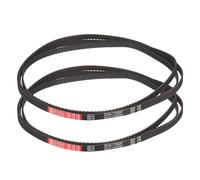 sourcing map 2 correas dentadas de goma 860XL 037 de 430 dientes, 0,9 cm de ancho, 0,5 cm de paso de 0,5 cm