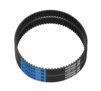 sourcing map 2 correas dentadas de goma HTD-5M de 85 dientes, paso de 425 mm de largo x 15 mm de ancho x 3,6 mm de alto, correa dentada de polea de bucle cerrado