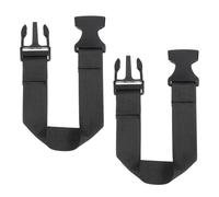 sourcing map 2 correas extensoras de riñonera, 12 x 1 pulgada, correa de extensión para riñonera, bolsa, mochila, color negro