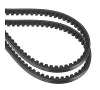sourcing map 2 correas trapezoidales BX90 EPDM, borde sin procesar, de goma industrial, 1,7 cm de ancho x 228,6 cm de circunferencia interior