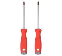sourcing map 2 destornilladores Phillips PH2 de 235 mm de longitud | Destornillador de grado industrial con agarre acolchado para reparación de fijación
