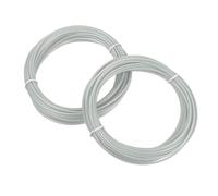 sourcing map 2 filamentos de bolígrafo 3D, 1.75 mm de diámetro, 33 pies de longitud, recambios de filamento PLA para bolígrafo de impresión 3D de 1.75 mm, color gris