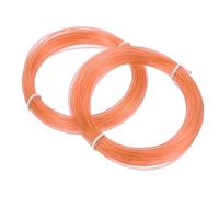 sourcing map 2 filamentos de bolígrafo 3D, 1.75 mm de diámetro, 33 pies de longitud, recambios de filamento PLA para bolígrafo de impresión 3D de 1.75 mm, naranja transparente