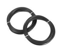 sourcing map 2 filamentos de bolígrafo 3D, 1.75 mm de diámetro, 33 pies de longitud, recambios de filamento PLA para bolígrafo de impresión 3D de 1.75 mm, color negro