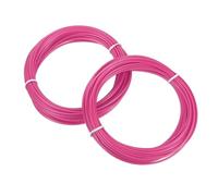 sourcing map 2 filamentos de bolígrafo 3D, 1.75 mm de diámetro, 33 pies de longitud, recambios de filamento PLA para bolígrafo de impresión 3D de 1.75 mm, rojo rosa