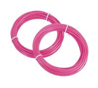 sourcing map 2 filamentos para bolígrafo 3D, 1.75 mm de diámetro, 33 pies de longitud, repuesto de filamento PLA para bolígrafo de impresión 3D de 1.75 mm, rojo rosa fluorescente