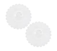sourcing map 2 fundas de silicona para tazas, tapas de taza de silicona con perilla de diamante acrílico transparente, tapas reutilizables para tazas antipolvo y herméticas para té, café, taza de