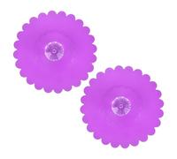 sourcing map 2 fundas de silicona para tazas, tapas de taza de silicona con perilla de diamante acrílico transparente, tapas reutilizables para tazas antipolvo y herméticas para té, café, taza de