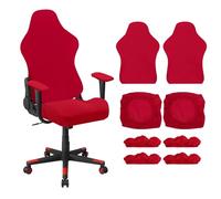 sourcing map 2 fundas elásticas para sillas de videojuegos, funda elástica para silla de computadora de oficina con fundas para reposabrazos, protector de asiento elástico para silla reclinable de