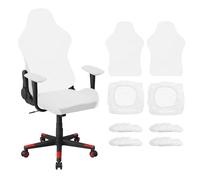 sourcing map 2 fundas elásticas para sillas de videojuegos, funda elástica para silla de computadora de oficina con fundas para reposabrazos, protector de asiento elástico para silla reclinable de