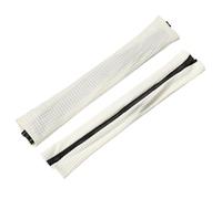 sourcing map 2 fundas para reposabrazos de silla de oficina, fundas elásticas para reposabrazos de silla de computadora, protectores para silla de juegos de oficina, color blanco