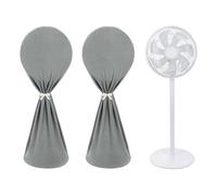 sourcing map 2 fundas para ventiladores de pie (59 pulgadas) - Cubierta impermeable lavable vertical para ventilador circular para el hogar/dormitorio/hotel/oficina, color gris