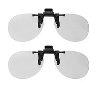 sourcing map 2 gafas polarizadas 3D con clip, marcos circulares pasivos de visión 3D para realD/imagen MAXimum películas, teatro, juegos, TV, proyector de fotos