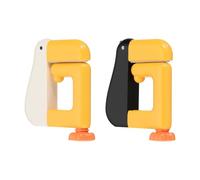 sourcing map 2 ganchos de mesa de animales de dibujos animados ajustables para bolsas de animales, portátil, extraíble, gancho de escritorio, soporte de mochila para colgar en el escritorio de oficina