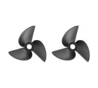 sourcing map 2 hélices de barco a control remoto, hélices de 3 cuchillas de 4 mm de diámetro del agujero de 36 mm de diámetro exterior de 1,4 mm de paso CW en sentido horario, hélice de taladro