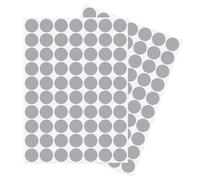 sourcing map 2 Hoja/140Pcs Pegatinas Tapa Tornillos, 18mm Diámetro PVC Tapas Autoadhesivas Cubierta Orificios de Tornillos para Muebles Madera Gabinete Estantería Armario, Gris