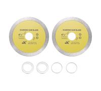 sourcing map 2 hojas de sierra de diamante de 11,4 cm de diámetro y 7/8 pulgadas de diámetro con anillo adaptador de eje de 2,5 mm de grosor para azulejos de mampostería, mármol, cerámica, hormigón