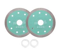 sourcing map 2 hojas de sierra de diamante de 4-1/2 pulgadas de diámetro y 7/8 pulgadas de eje circular con anillo reductor adaptador de eje de 7/8 a 5/8 pulgadas para azulejos de mampostería, mármol